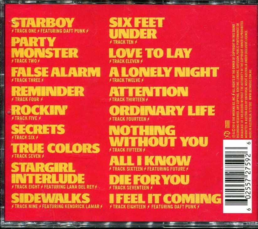 The Weeknd Starboy CD NEW 602557275926| eBay