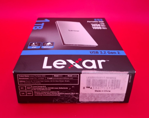 Lexar ES3 External SSD 1TB, USB3.2 Gen2 Portable SSD, PSSD up to 1050MB/s Read - Photo 6/7