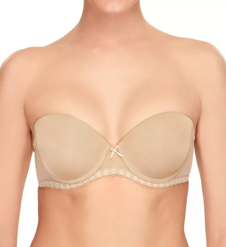 b.tempt'd Wacoal Faithfully Yours Strapless Bra 954108 - Au Natural - Size 34C - Picture 7 of 9