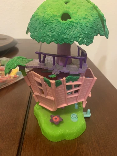 2000 Mattel Polly Pocket Vintage Jungle Pets Tree House RARE NO FIGURES