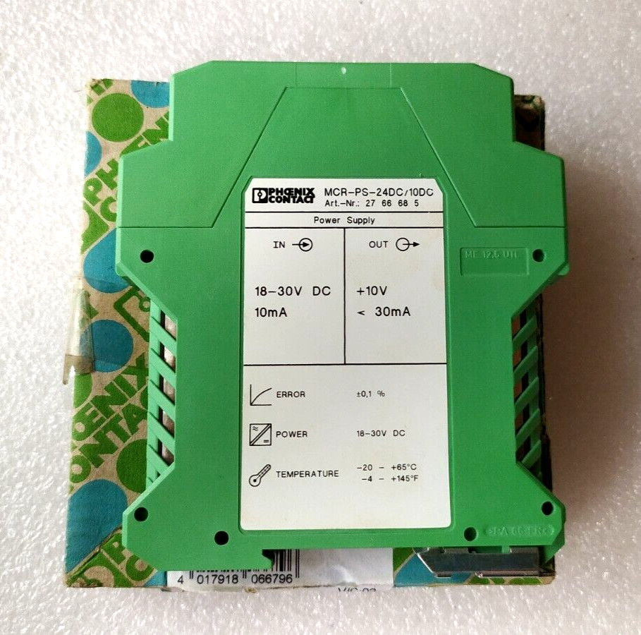 PHOENIX CONTACT MCR-PS-24DC/10DC SIGNAL CONVERTER 2766685
