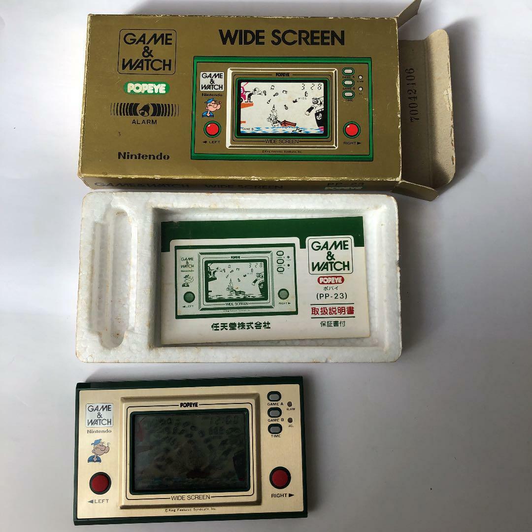 Ruin maksimere Tordenvejr Nintendo Game &amp; Watch Wide screen Popeye W/ Box handheld system console  Rare JP | eBay