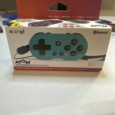 CRKD Atom Sky Blue Edition Wireless Keychain Controller - New In Box - Switch/PC