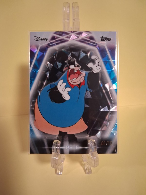 2026 Topps Neon Disney Black Diamante 01/10 Pete A Goofy Movie Bookend ssp