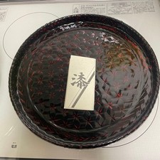 Vassoio rotondo in lacca Kiso Miyagawa 9 Sun artigianato tradizionale