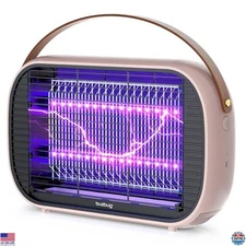 LED Bug Zapper Indoor Outdoor, Rechargeable 5200mAh, Portable Mosquito Trap