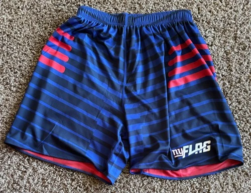 New York Giants NFL Flag Football Mens Large Shorts / Reversible / Pocketless