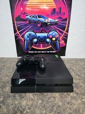 Sony PlayStation 4 500gb Console Black Tested w/ Power Controller FW 12.02