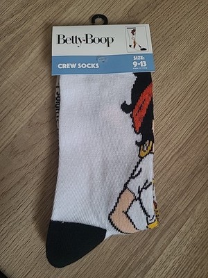 New ONE PAIR FUN SOCKS BETTY BOOP Size 9-13 Fits Most NWT