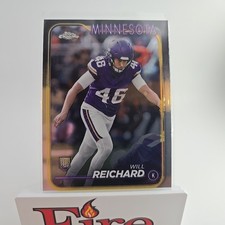 2024 Topps Chrome - Rookies Will Reichard #277 (RC) Minnesota Vikings 