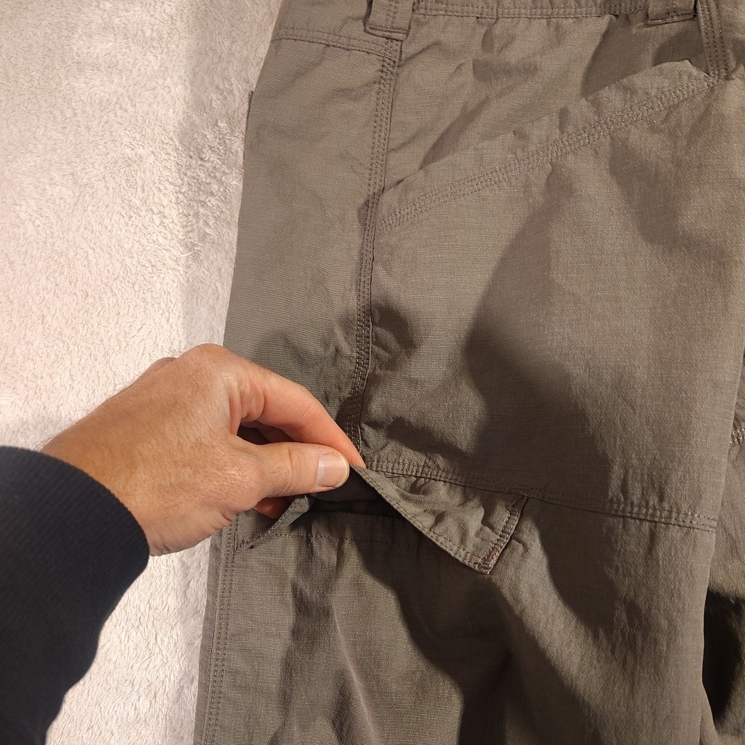 North Face Shorts Men's 34 Outdoors Hiking Flap 6 Pocket Lightweight Beige Cargo thumbnail 6