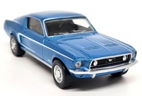 Norev 1/43 Ford Mustang Gt Fastback 1968 Acapulco Blue Diecast Model Car