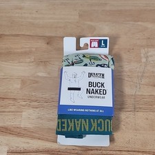 Duluth Trading Co Men's Buck Naked Boxer Briefs Bobbers And Lures Size L 76715