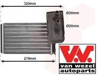 VAN Wezel 43006099 WäRmetauscher FüR Innenraumheizung HeizungsküHler