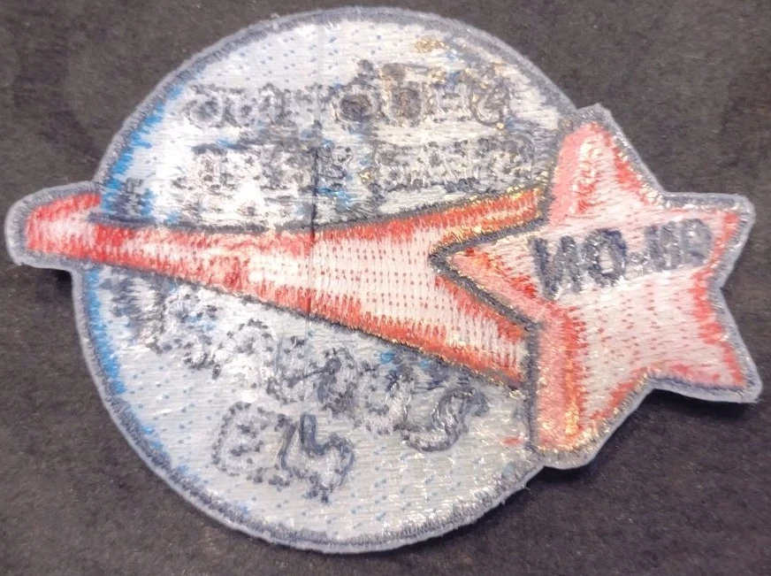 Lunar H3 On-On Shooting Star Trail Iron On Fabric Patch Unique Outer Space Cool - Image 2 of 2