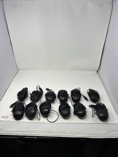LOT OF 12 Dell USB Wired Scroll Wheel Optical Black Mouse MS111-P Need Cleaning