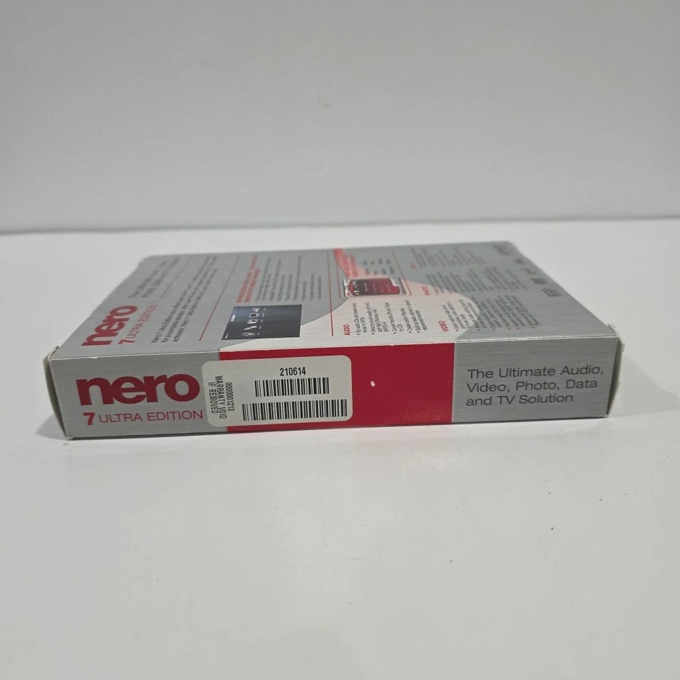 Nero 7 Ultra Edition Enhanced The Ultimate Audio Video Photo w/Manual & Key - Image 4 of 4
