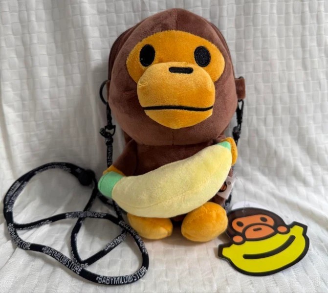 Baby Milo Banana Plush Crossbody Bag BAPE NWT Authentic thumbnail 4