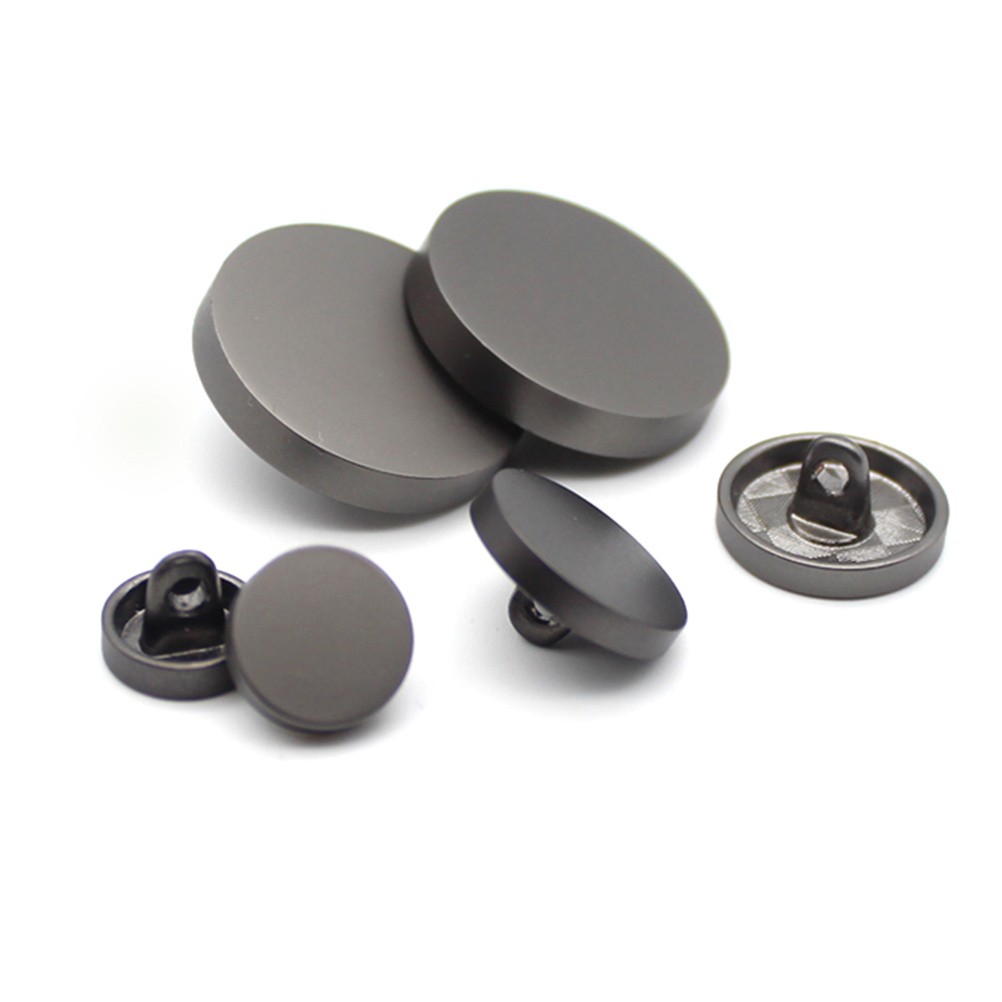 30 Pcs Metal Flat Coat Buttons Zinc Alloy Round Sewing Buttons For Outerwear