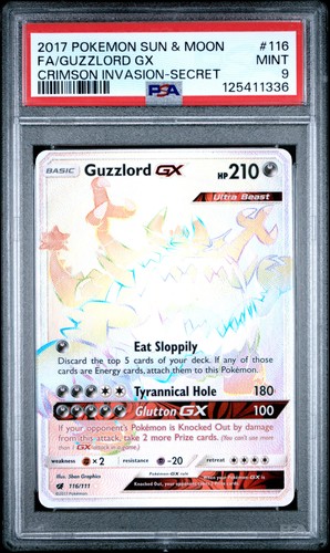Guzzlord-GX graded PSA 9 for sale on eBay
