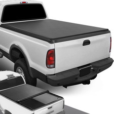 TTC-RU-005 Soft Vinyl Roll-Up Tonneau Cover Compatible with 99-16 F-250 F-350 F-