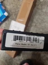 Set of 3 Powertec 12805 15" HSS Planer Knives