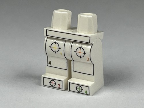 Lego Factory Test Print White Legs ~ Aligment Test ~ Ultra Rare