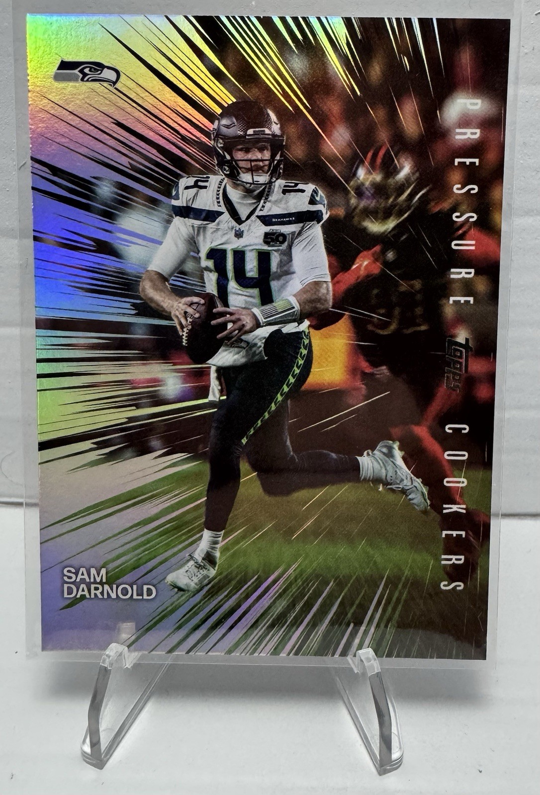 2026 Topps Flagship Sam Darnold Seattle Seahawks Pressure Cookers Insert PC-24