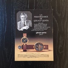 1986 Gerald Genta Gefica Safari - Original AD Advertising Pubblicità Vintage