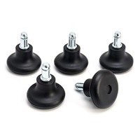 BüRostuhl Gleiter 5 StüCk Bodengleiter 11Mm X 22Mm FüR Drehstuhl Schwarz