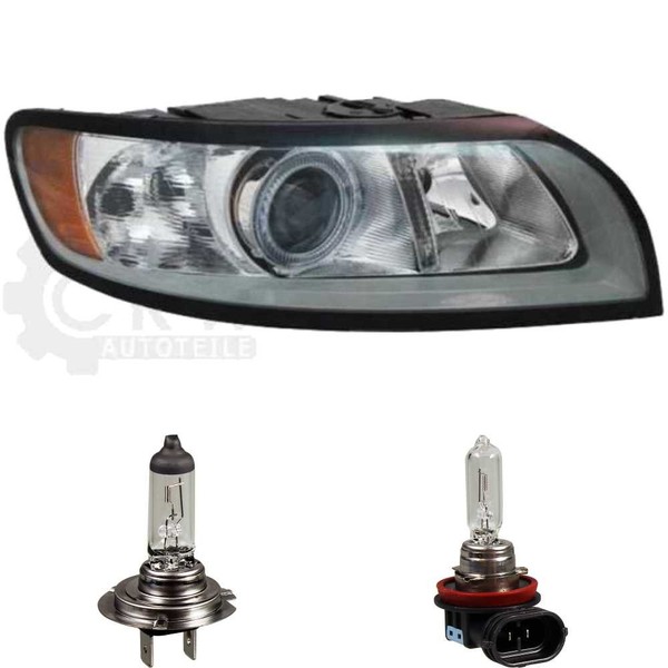 Halogen Scheinwerfer Rechts FüR Volvo V50 MW 1.8 2.0 D 545 T5 AWD S40 II 544-image