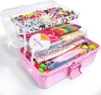 Linaye 3000+Pcs Bastelset FüR Kinder Bastelbox Bastelmaterial Set,Bastelkoffer