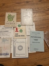 Vintage Cine Camera Projector Manuals Job Lot ,pathescope 9.5 Camex Wallace Heat