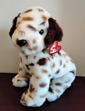 Ty BO Spotted/Dalmatian Dog Beanie Buddy Plush 2003 - 11" NEW
