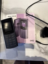BRAND NEW NOKIA 110 4G DARK BLUE MOBILE PHONE.SIM FREE. UNLOCKED.128MB