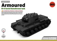 SSMODEL 1/220 KV-8 Soviet Flamethrower Tank Resin Model Kit TSS2200130