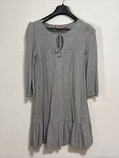 Vintage Juicy Couture Cotton Gray Long Sleeve dress Size P