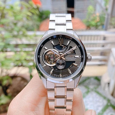 Orient Star Automatic Sapphire Crystal Gray Dial Men's Watch RE-AV0004N