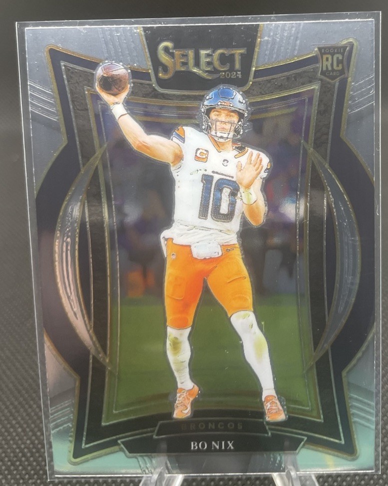 2024 Panini Select - Concourse Bo Nix #30 Silver Prizm (RC)