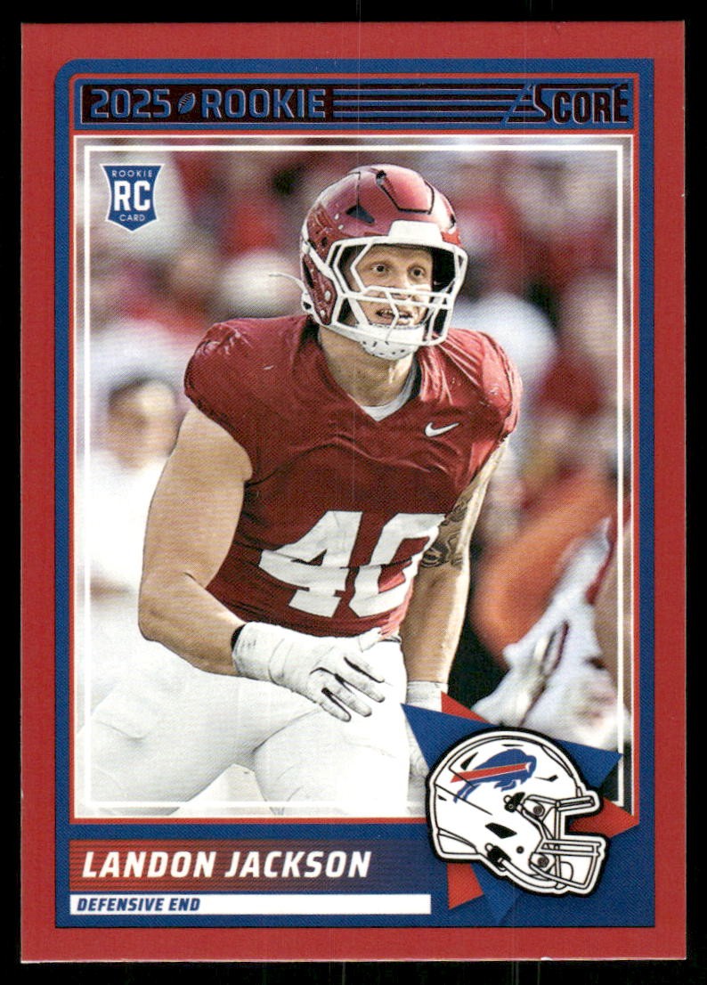2025 Score Rookies Red #87 Landon Jackson - FB