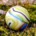 21/32"- Killer MCR Early Vacor 1st Gen Frosted  Hurricane Vintage Marbles MINT