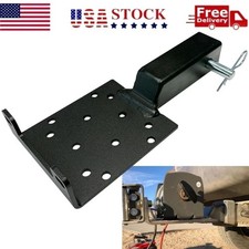 Universal 2 Receiver Trailer Hitch Winch Mount Plate Winch Mounting Bracket