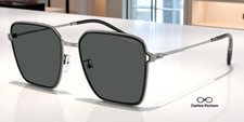EMPORIO ARMANI EA2159D 301487 Shiny Gunmetal Black Dk Grey 57 Women's Sunglasses