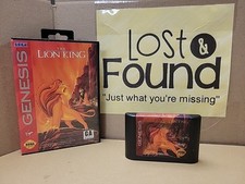 The Lion King (Sega Genesis, 1994) Cartridge & Box W/ Tab