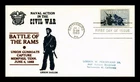 DR JIM STAMPS US COVER GETTYSBURG CIVIL WAR CENTENNIAL FDC THERMOGRAPHED CACHET