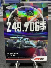 2025 Topps Chrome Formula 1 F1 Top Speed REFRACTOR TS-5 Fernando Alonso