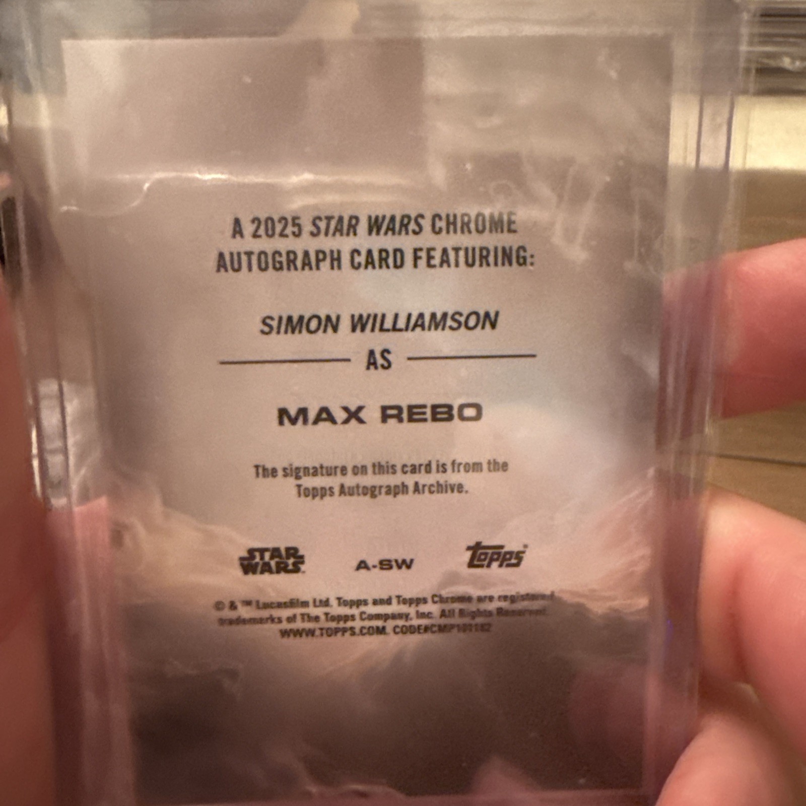 Lot Of 5 STAR WARS Masterwork Auto Cards. Rune Haako, Watto, Poggle, Boss, Rebo! view 15