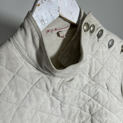 ジャケット・アウター ANTIQUE DUSTY DYE LINEN OVER JACKET 190544_050_WOVEN-LONG-DECON-