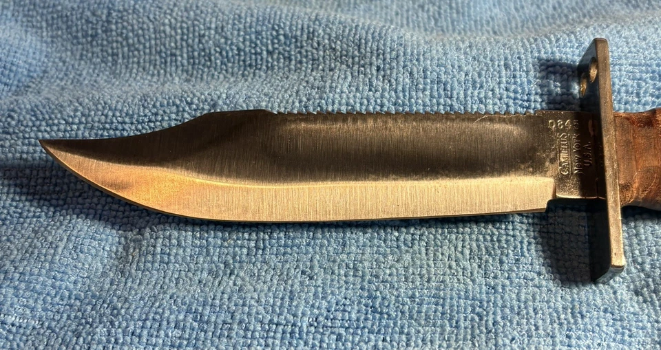 Cuchillo de supervivencia Camillus N.Y. U.S.A Jet Pilot hoja de 5 pulgadas Foto 2 de 4