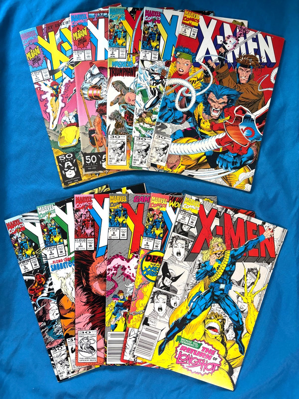 X-Men # 1A 1B 2 3 4 5 6 7 8 9 10 (1991) HIGH GRADE Run Lot of 11 NM-